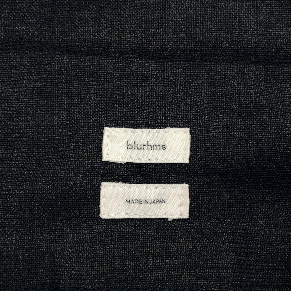 blurhms ブラームス BHS25S008 25SS ブラック Washed Wool Voile Trousers ウールトラウザーズ パンツ ボトムス