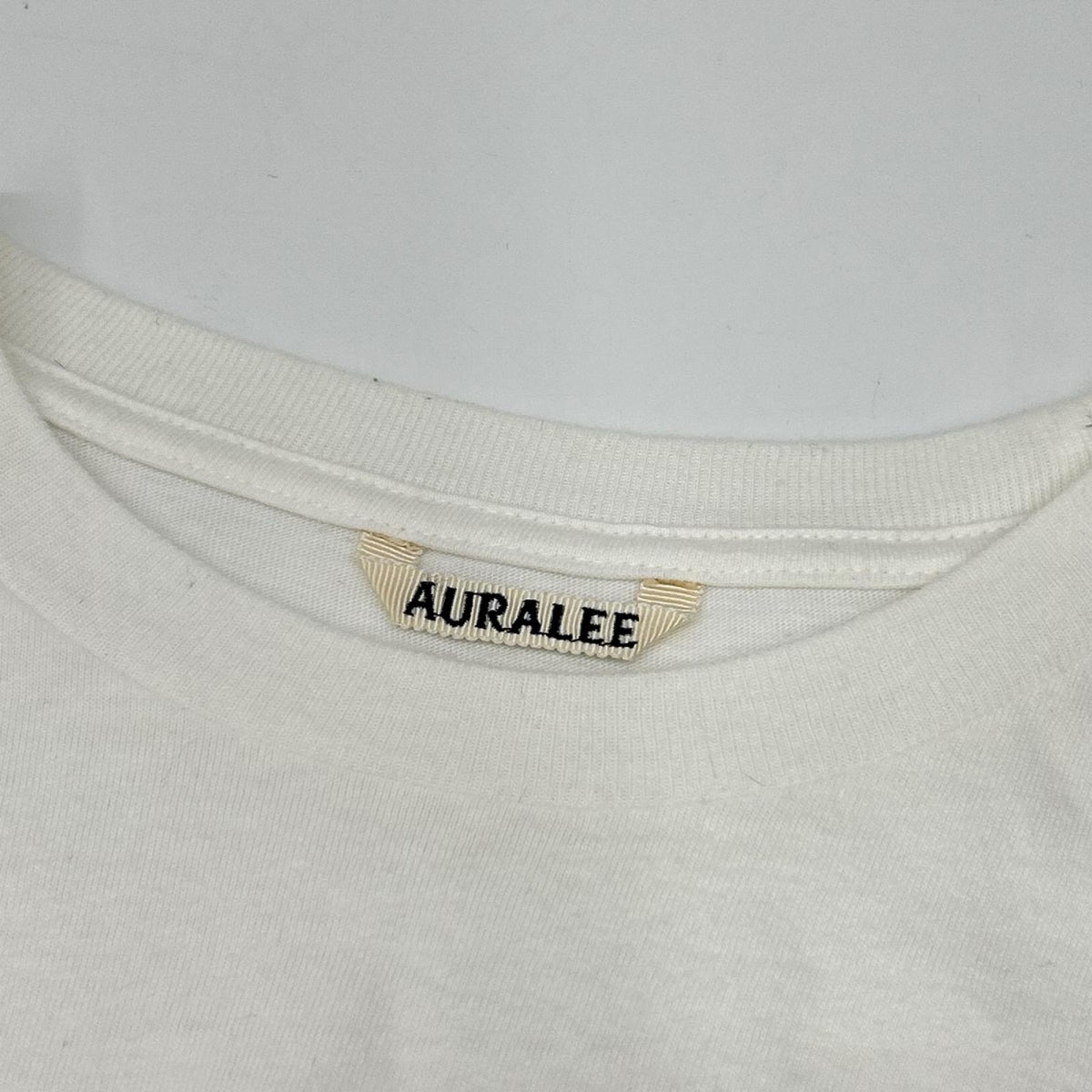 AURALEE オーラリー A26ST02PT 26SS ホワイト BRUSHED ORGANIC COTTON JERSEY TEE Tシャツ トップス