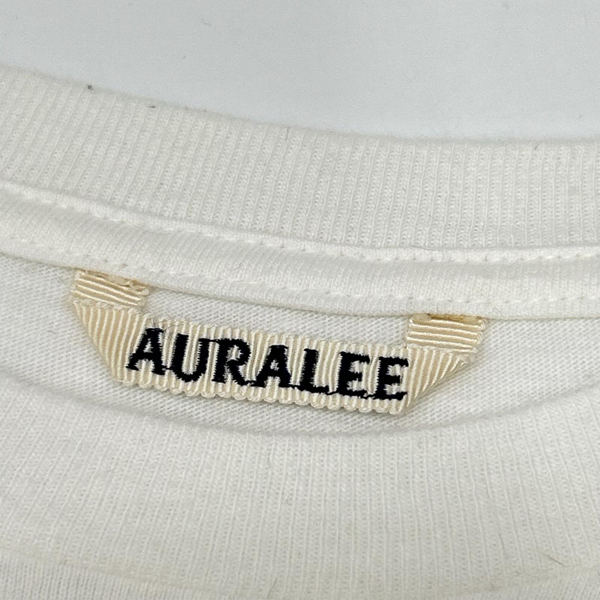 AURALEE オーラリー A26ST02PT 26SS ホワイト BRUSHED ORGANIC COTTON JERSEY TEE Tシャツ トップス
