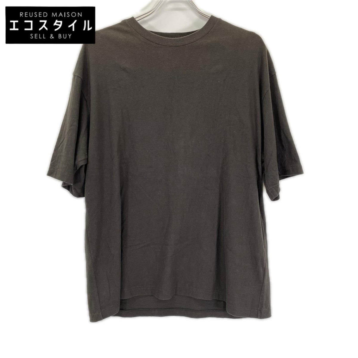 AURALEE オーラリー A26ST02PT 26SS ブラック BRUSHED ORGANIC COTTON JERSEY TEE Tシャツ トップス