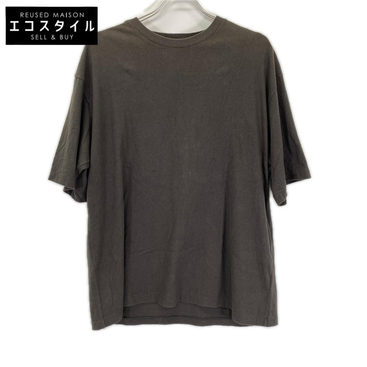 AURALEE オーラリー A26ST02PT 26SS ブラック BRUSHED ORGANIC COTTON JERSEY TEE Tシャツ トップス