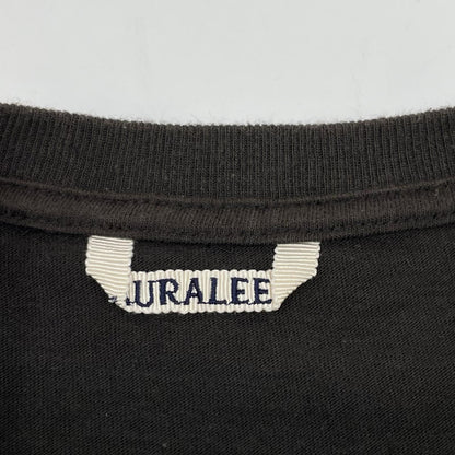 AURALEE オーラリー A26ST02PT 26SS ブラック BRUSHED ORGANIC COTTON JERSEY TEE Tシャツ トップス