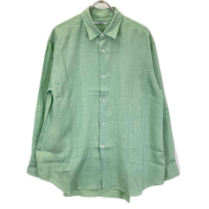 MAATEE&SONS マーティーアンドサンズ MT6103-0602C 26SS ハスカップグリーン ラミー100 SHORT PONIT RAMIE SHIRTS 長袖シャツ トップス