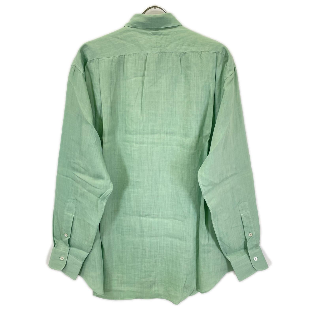 MAATEE&SONS マーティーアンドサンズ MT6103-0602C 26SS ハスカップグリーン ラミー100 SHORT PONIT RAMIE SHIRTS 長袖シャツ トップス