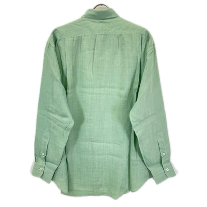 MAATEE&SONS マーティーアンドサンズ MT6103-0602C 26SS ハスカップグリーン ラミー100 SHORT PONIT RAMIE SHIRTS 長袖シャツ トップス