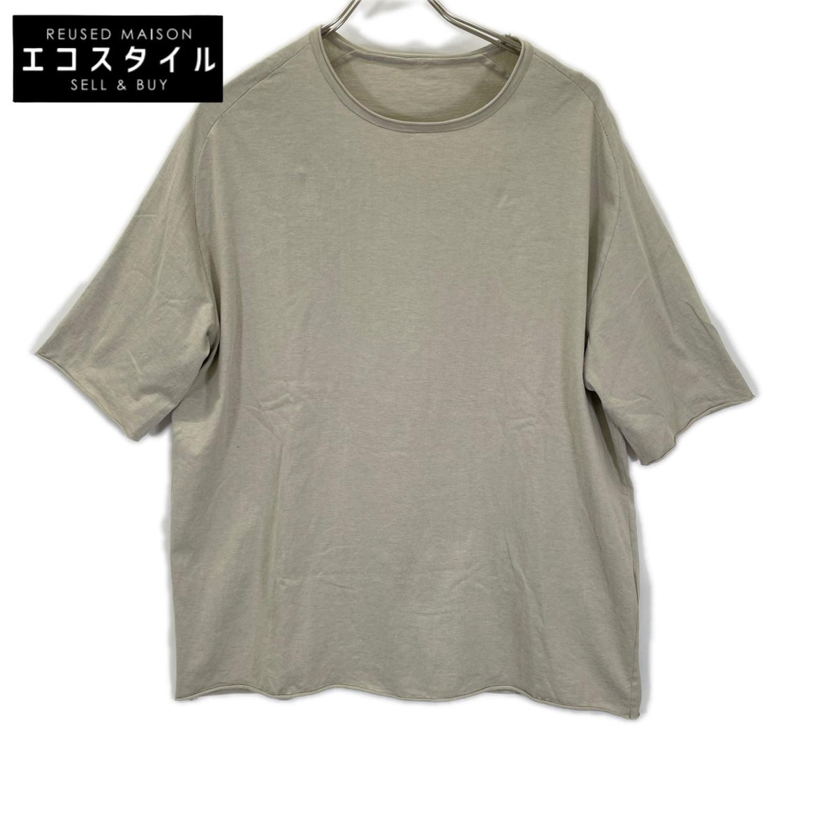 MAATEE&SONS マーティーアンドサンズ MT6103-0806 26SS グレー/さらしMOKUY S/S FRENCH SEAM TEE SUVIN天竺 Tシャツ トップス