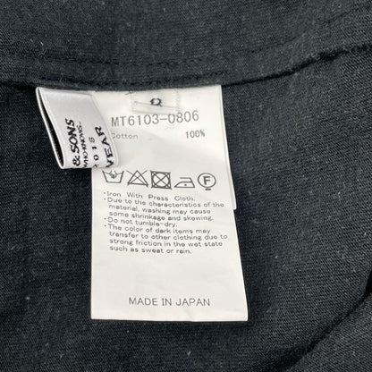 MAATEE&SONS マーティーアンドサンズ MT6103-0806 26SS ブラック S/S FRENCH SEAM TEE SUVIN天竺 Tシャツ トップス