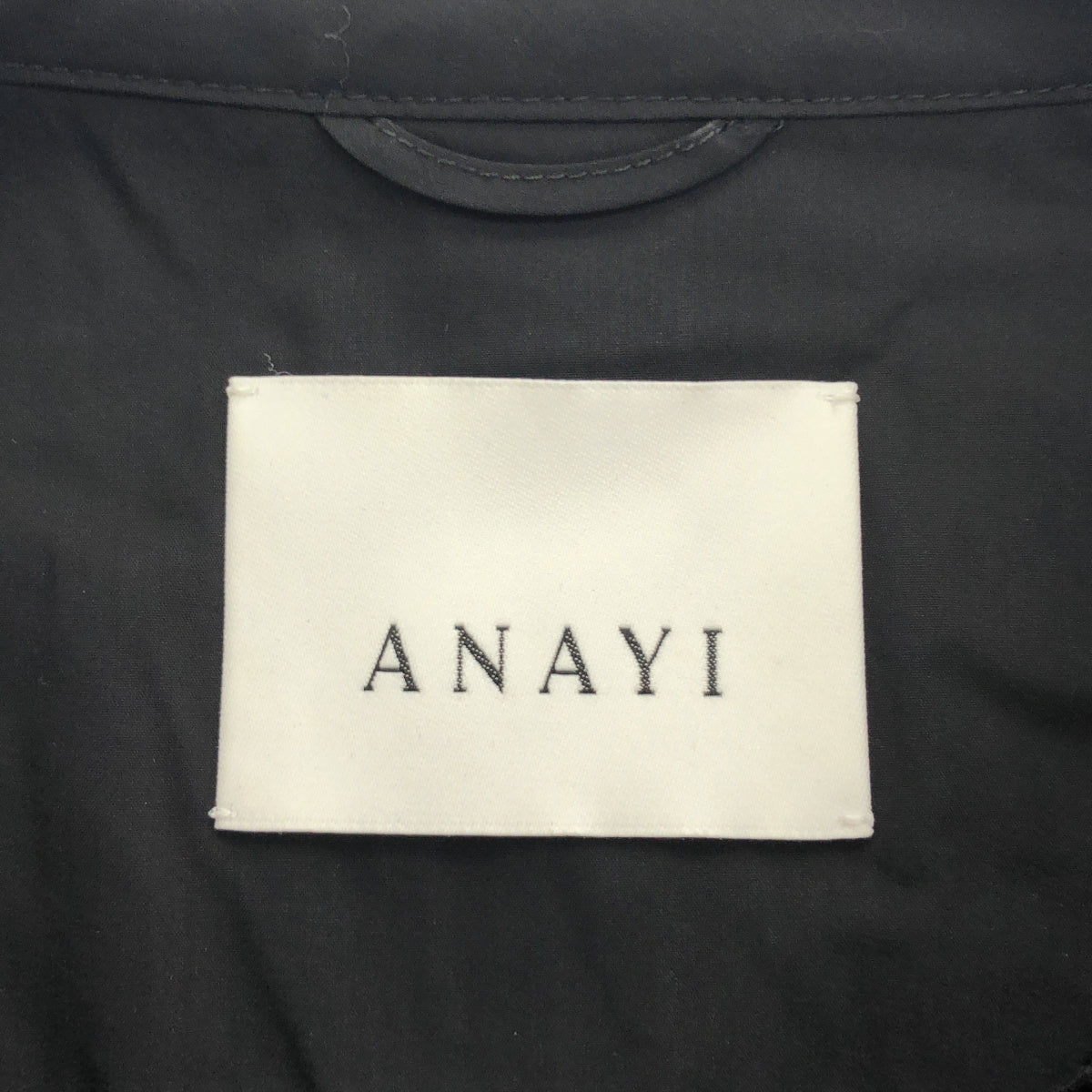 ANAYI アナイ 10261110360 26年製 ブラック メッシュラッセル5分袖シャツブルゾン トップス