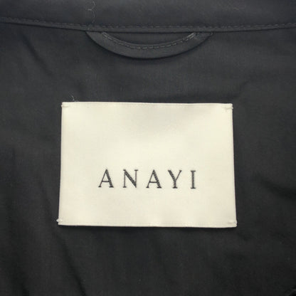 ANAYI アナイ 10261110360 26年製 ブラック メッシュラッセル5分袖シャツブルゾン トップス
