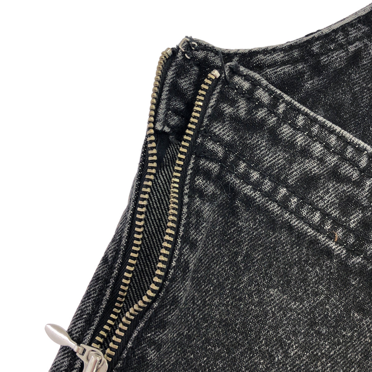 FETICO フェティコ FTC244ー0102 24AW ブラック FLOWER EMBROIDERED DENIM BUSTIER ビスチェ トップス