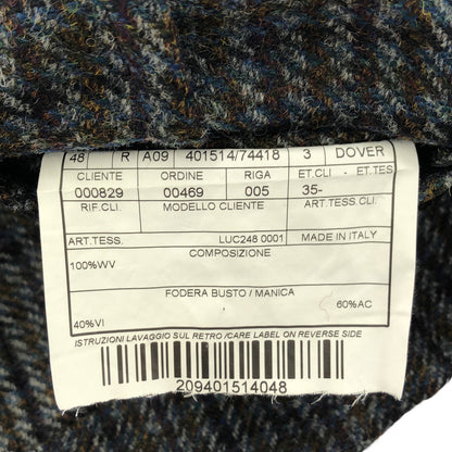 BOGLIOLI ボリオリ マルチカラー DOVER ツイードライク 3Bテーラードジャケット トップス
