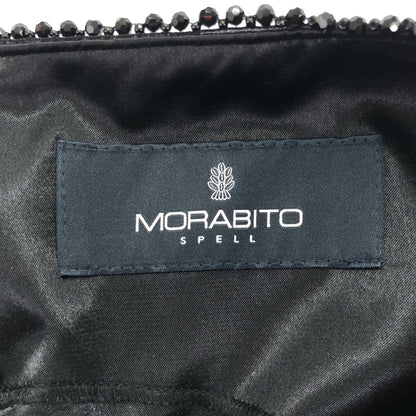 MORABITO モラビト 【SPELL】5733-11108 ネイビー フラワー刺繍 バックジップ ワンピース トップス