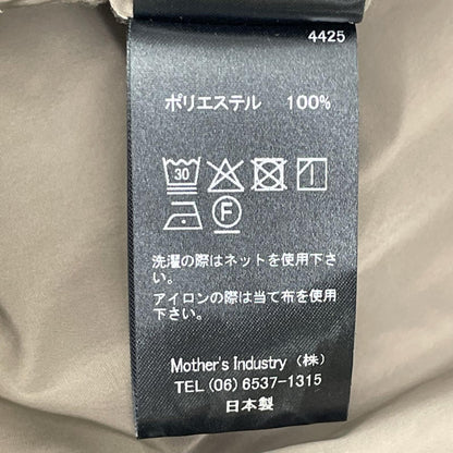 mizuiro ind ミズイロ インド ブラウン ナイロン ノーボタン フーディジャケット ジャケット