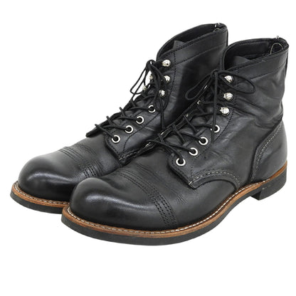 Red Wing レッドウィング レザー Iron Ranger アイアンレンジャー ブーツ メンズ ブラック 27cm 8084 シューズ