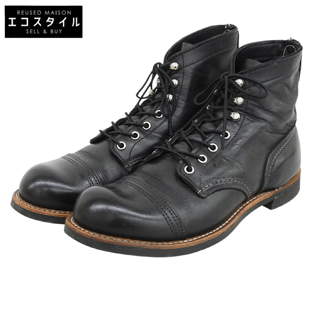 Red Wing レッドウィング レザー Iron Ranger アイアンレンジャー ブーツ メンズ ブラック 27cm 8084 シューズ