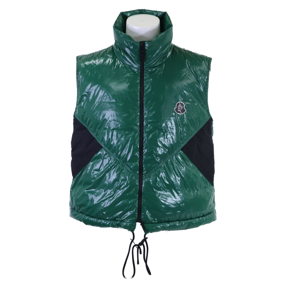 MONCLER モンクレール GENIUS x ALICIA KEYS 23SS CHELSEA/チェルシー シャイニーナイロン コラボロゴ W-ZIP ダウンベスト ジャケット