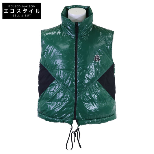 MONCLER モンクレール GENIUS x ALICIA KEYS 23SS CHELSEA/チェルシー シャイニーナイロン コラボロゴ W-ZIP ダウンベスト ジャケット