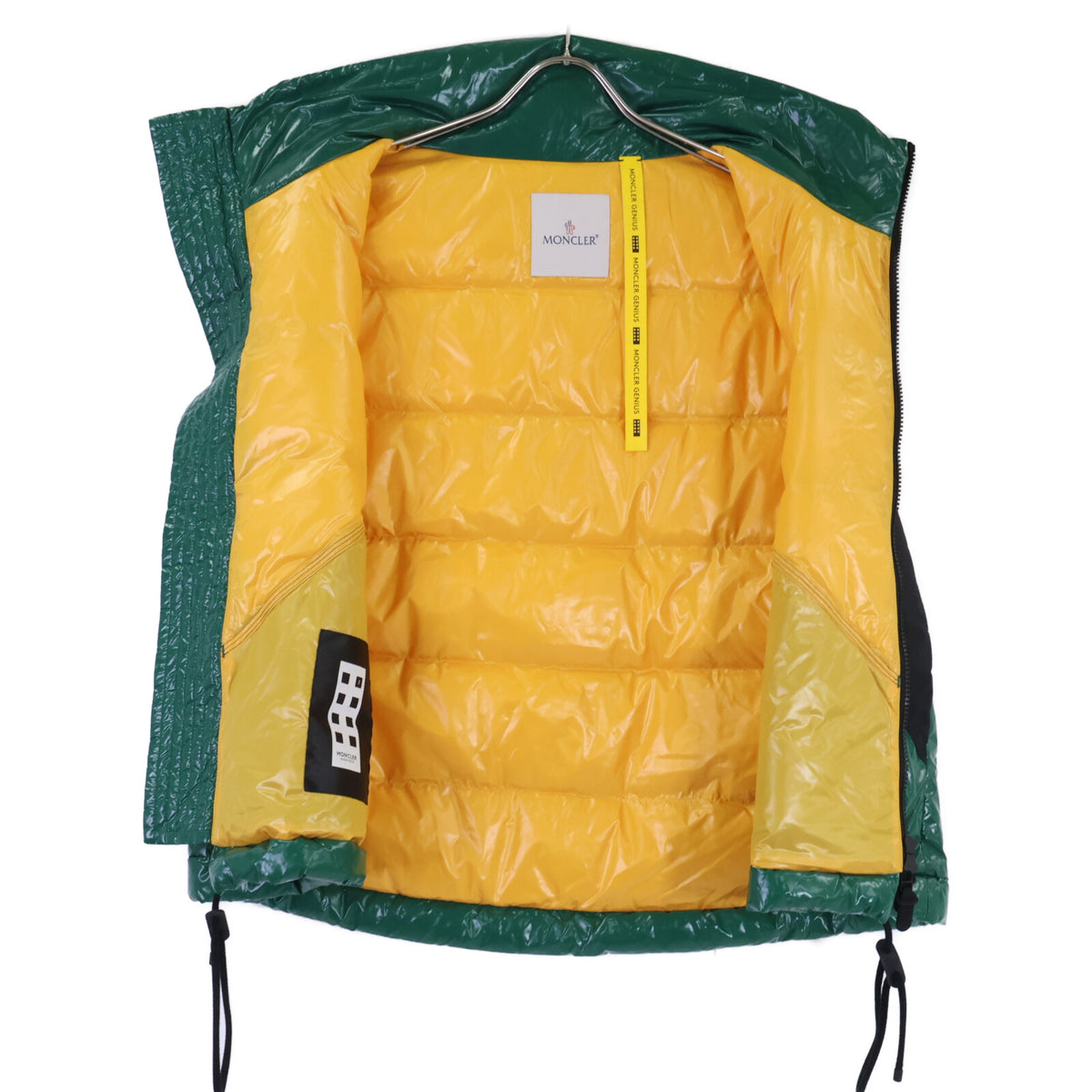 MONCLER モンクレール GENIUS x ALICIA KEYS 23SS CHELSEA/チェルシー シャイニーナイロン コラボロゴ W-ZIP ダウンベスト ジャケット