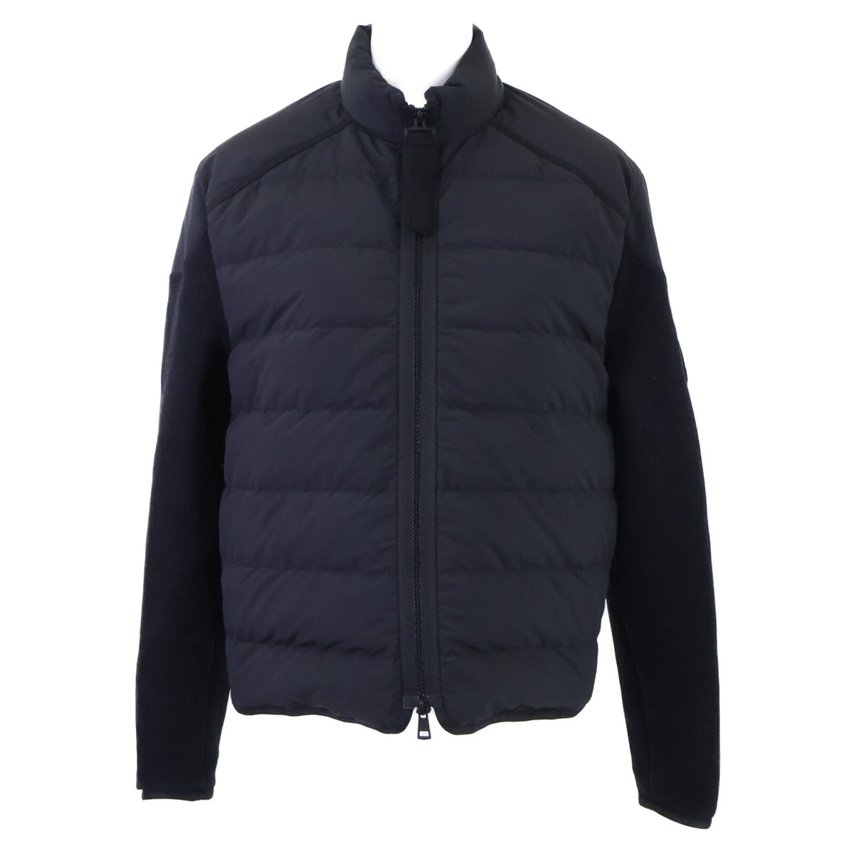 MONCLER モンクレール 23年製 CARDIGAN TRICOT ドラゴンロゴ コットン切り替え ジップアップダウンジャケット ジャケット