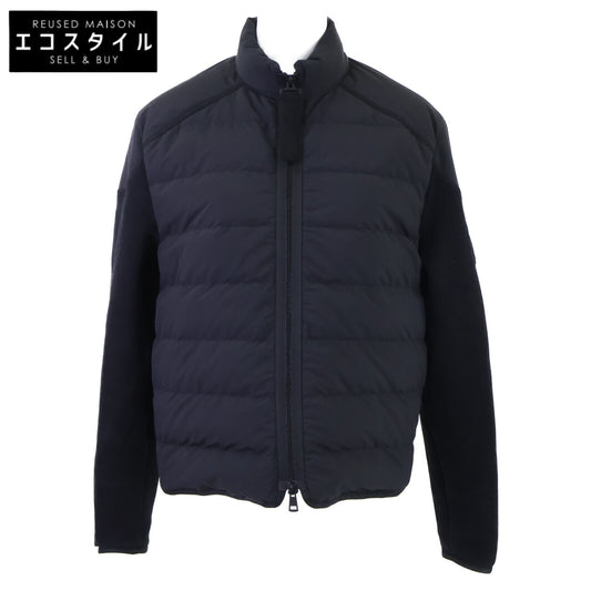 MONCLER モンクレール 23年製 CARDIGAN TRICOT ドラゴンロゴ コットン切り替え ジップアップダウンジャケット ジャケット