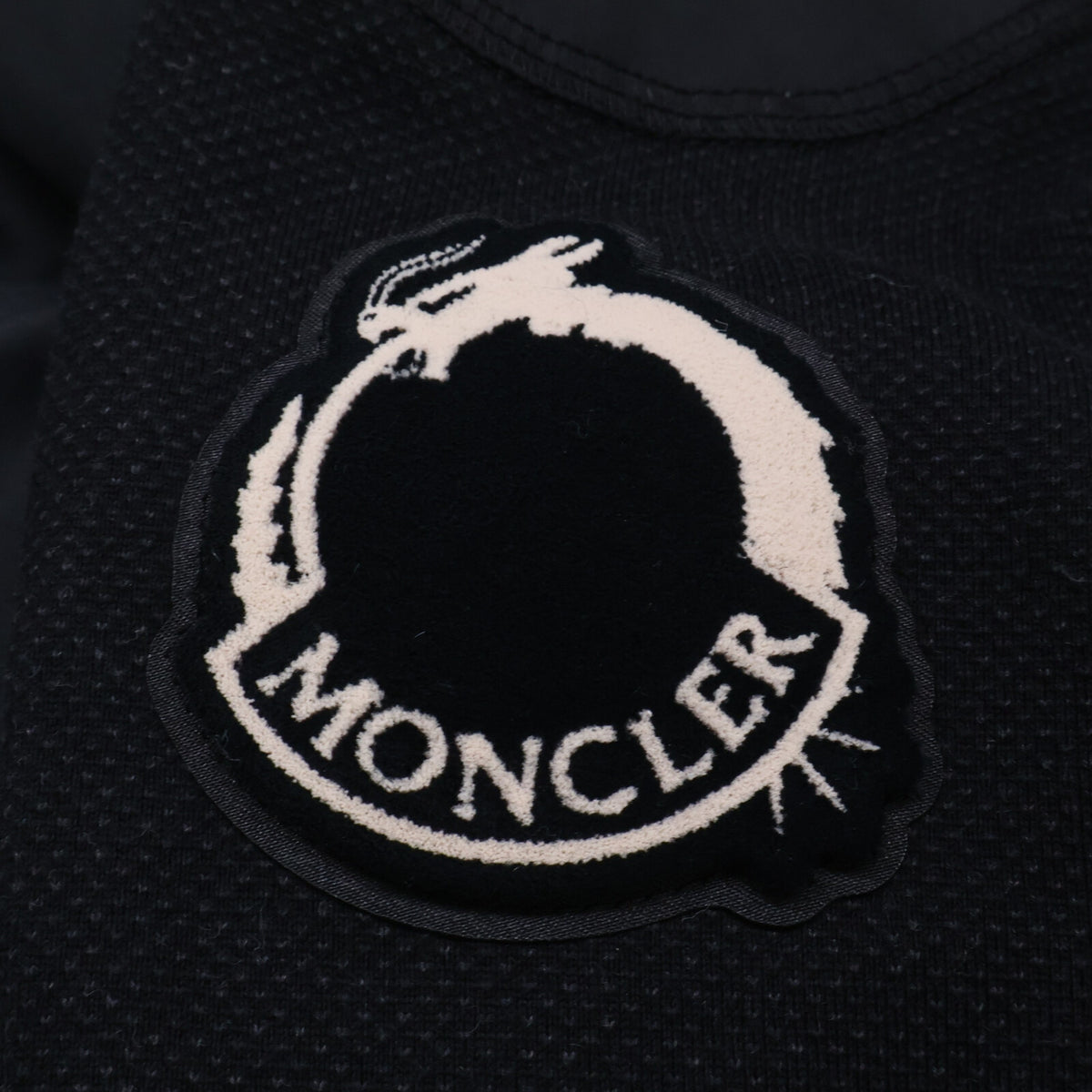 MONCLER モンクレール 23年製 CARDIGAN TRICOT ドラゴンロゴ コットン切り替え ジップアップダウンジャケット ジャケット