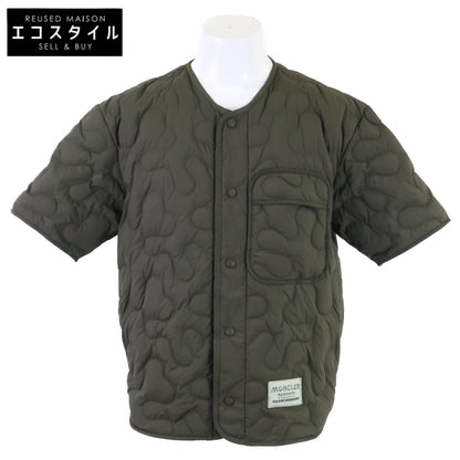 MONCLER モンクレール GENIUS x SALEHE BEMBURY 23AW CAMICIA ナイロン バックプリント ショートスリーブキルティングダウンジャケット ジャケット