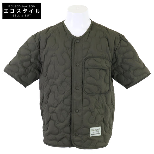 MONCLER モンクレール GENIUS x SALEHE BEMBURY 23AW CAMICIA ナイロン バックプリント ショートスリーブキルティングダウンジャケット ジャケット