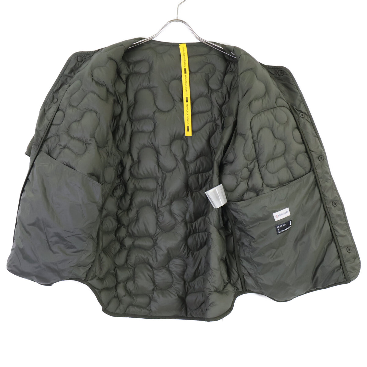 MONCLER モンクレール GENIUS x SALEHE BEMBURY 23AW CAMICIA ナイロン バックプリント ショートスリーブキルティングダウンジャケット ジャケット
