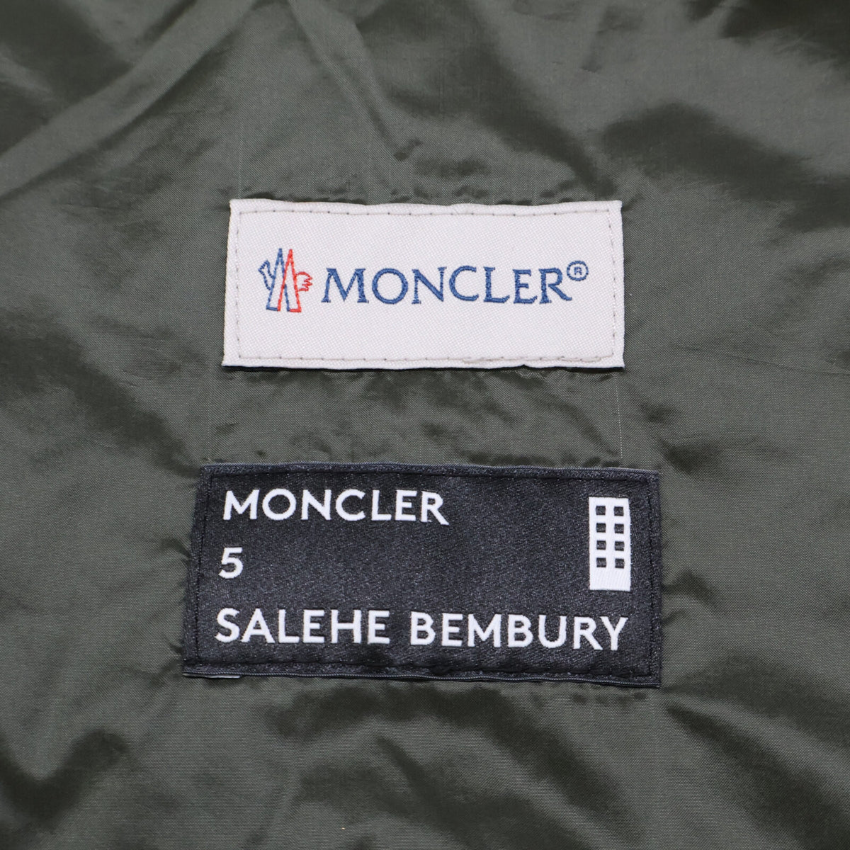 MONCLER モンクレール GENIUS x SALEHE BEMBURY 23AW CAMICIA ナイロン バックプリント ショートスリーブキルティングダウンジャケット ジャケット