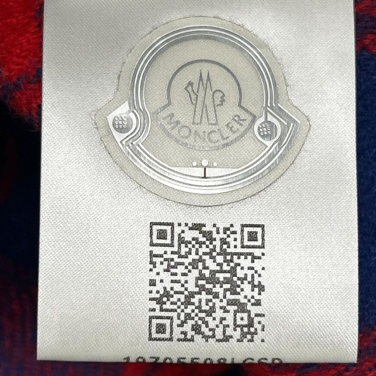 MONCLER モンクレール 23AW CAMICIA レッド×ブルー ラムウール ロゴワッペン W-ZIP チェックシャツジャケット ジャケット