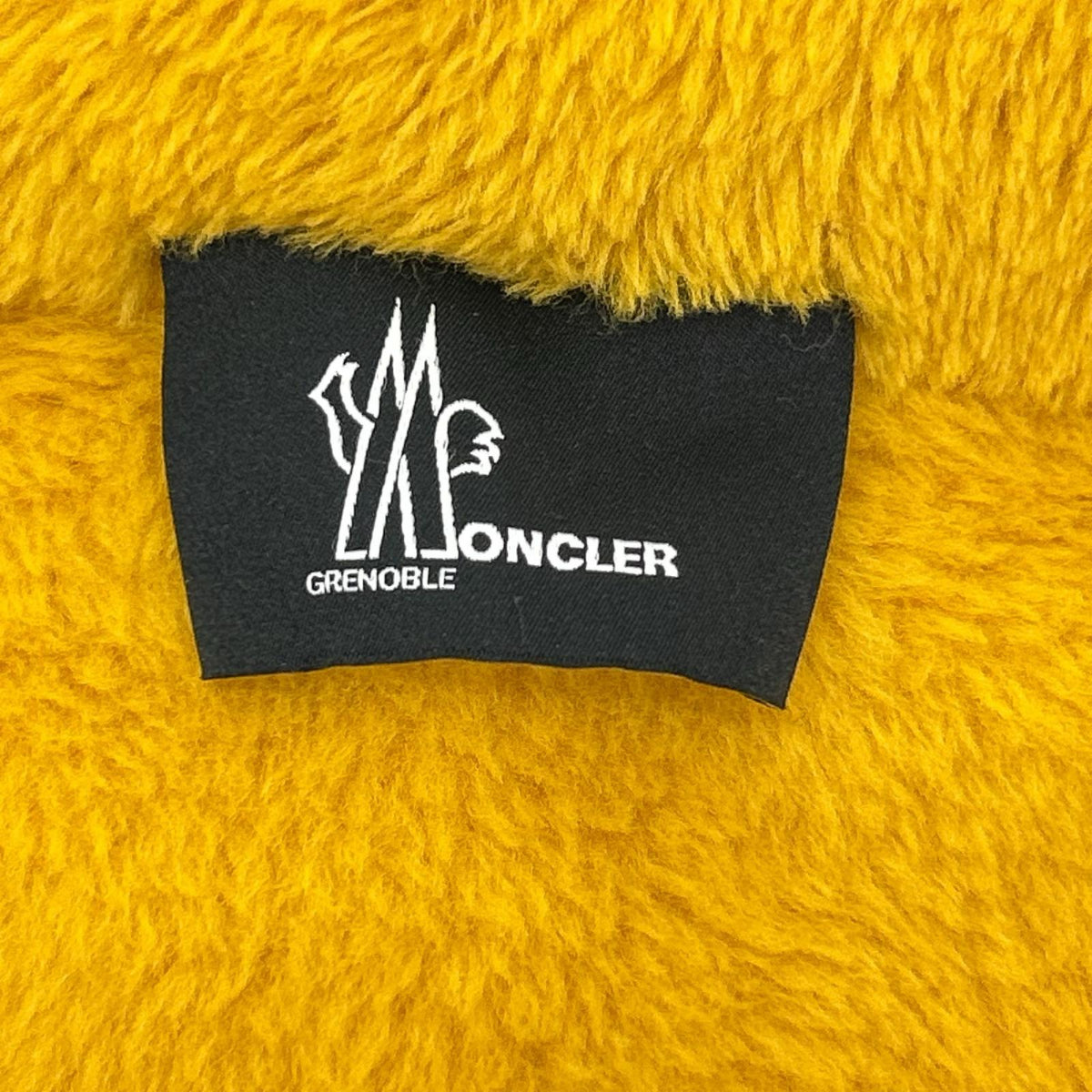 MONCLER モンクレール 【GRENOBLE】24AW イエロー マウンテンモチーフロゴ ポーラーテック フリースベスト/ジレ ベスト