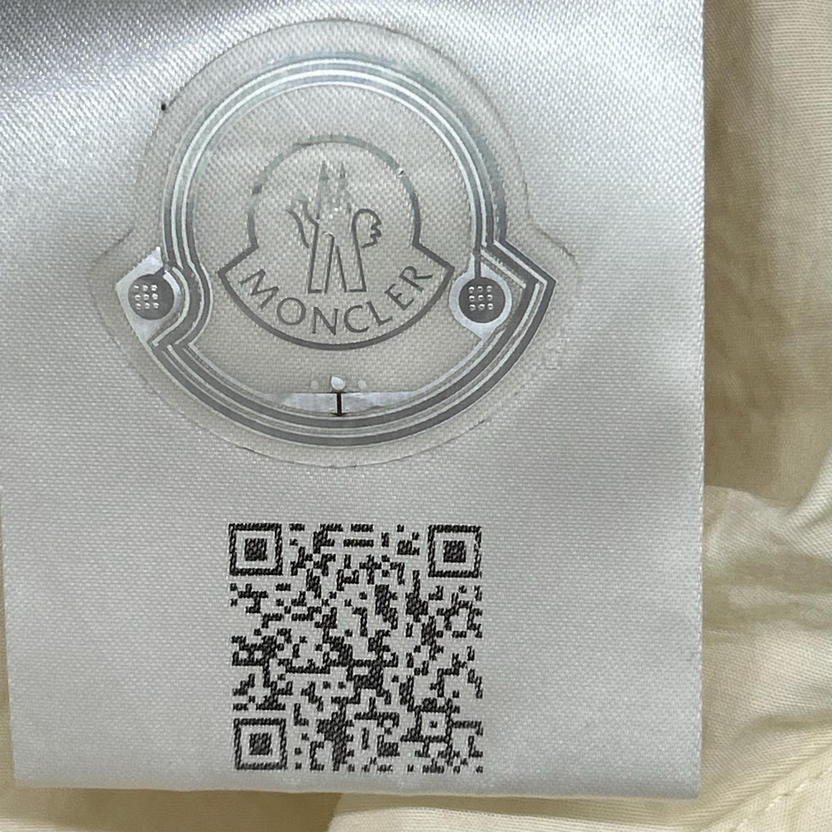 MONCLER モンクレール 23SS SHIRT アイボリー コットン ロゴワッペン ジップアップシャツジャケット ジャケット