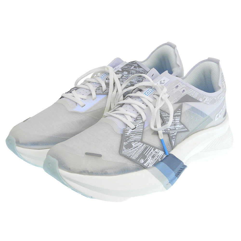 converse コンバース 新品同様 三津家貴也 CONS RUNREVOLVE/ランニングシューズ メンズ ホワイト×ブルー 27.5cm 33600011 シューズ