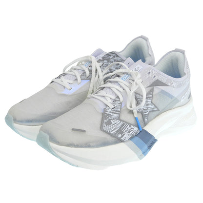 converse コンバース 新品同様 三津家貴也 CONS RUNREVOLVE/ランニングシューズ メンズ ホワイト×ブルー 27.5cm 33600011 シューズ