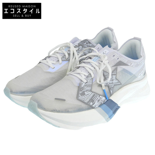 converse コンバース 新品同様 三津家貴也 CONS RUNREVOLVE/ランニングシューズ メンズ ホワイト×ブルー 27.5cm 33600011 シューズ