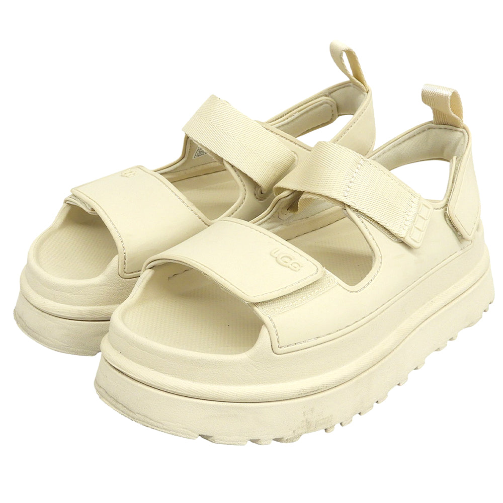 UGG アグ GOLDENGLOW ゴールデングロウ プラットフォームサンダル シューズ レディース シーソルト 24cm 1152685 シューズ