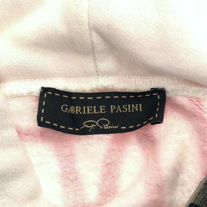 Gabriele Pasini ガブリエレパジーニ ホワイト グラフィックパーカー ジップポケット トップス