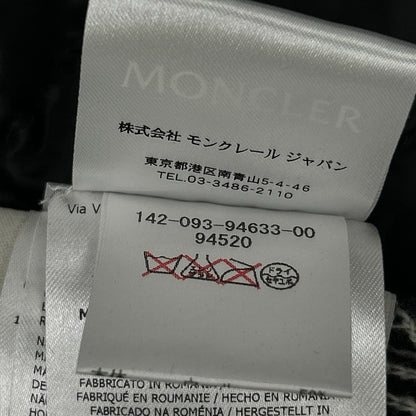 MONCLER モンクレール 420939463300 ブラック×グレー フリンジ ALLA COREANA ニット切り替え ジャケット ジャケット