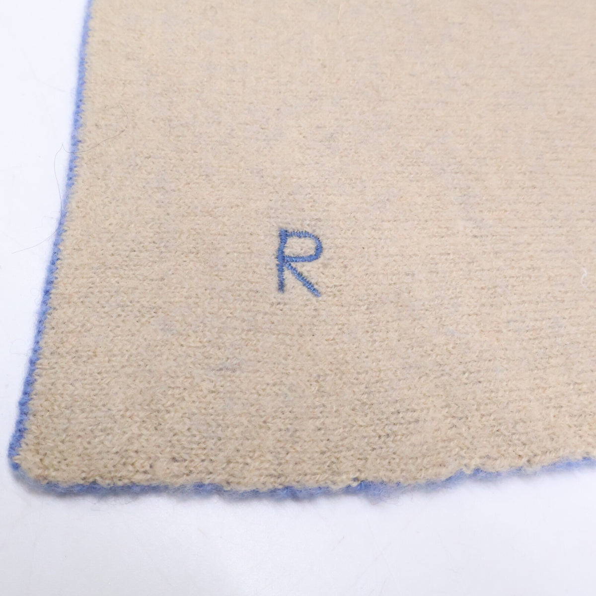 45R フォーティファイブ アール ロゴ刺繍 ウール ストール