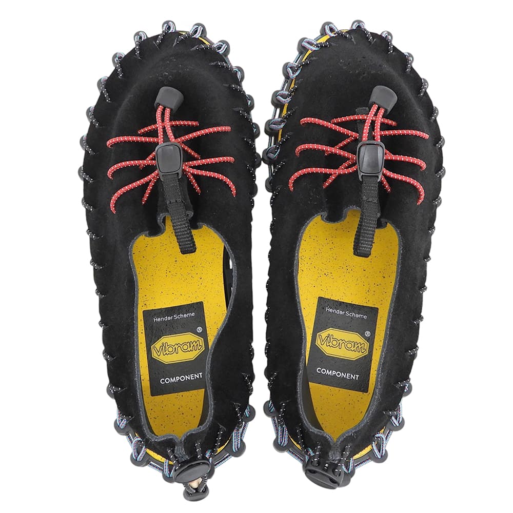 Hender Scheme エンダースキーマ 新品同様 カウレザー hammock Vibram社製 コンポーネントソール シューズ ブラックマルチ 6 yv-s-hmk シューズ