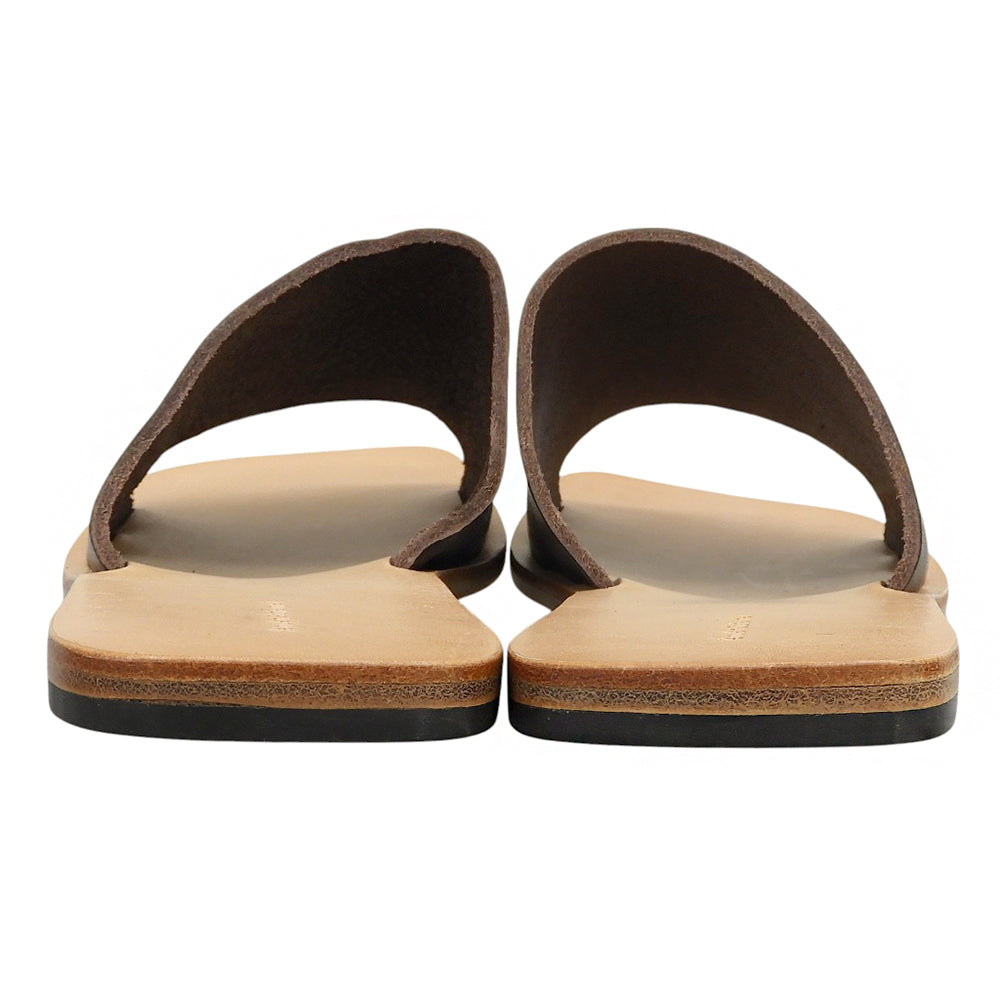 Hender Scheme エンダースキーマ 新品同様 カウレザー vachetta slide オールレザースライドサンダル メンズ ダークブラウン 5 ur-s-vac シューズ