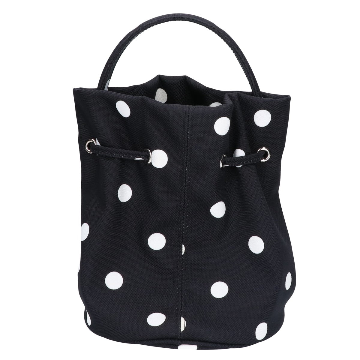 BALENCIAGA バレンシアガ 【美品】619458 WHEEL ウィール ドローストリング バケットXS ドット 2WAY ショルダーバッグ