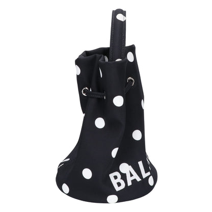 BALENCIAGA バレンシアガ 【美品】619458 WHEEL ウィール ドローストリング バケットXS ドット 2WAY ショルダーバッグ
