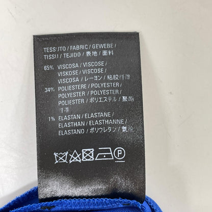 BALENCIAGA バレンシアガ 625534 20年製 ブルー フラワー柄 アシンメトリーロングスカート スカート
