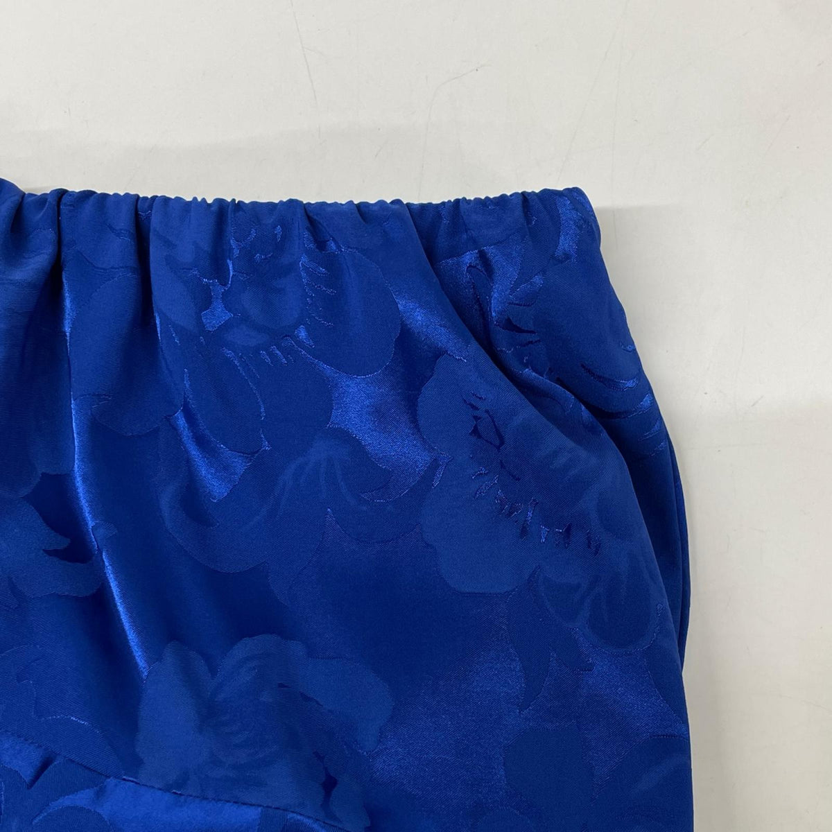 BALENCIAGA バレンシアガ 625534 20年製 ブルー フラワー柄 アシンメトリーロングスカート スカート