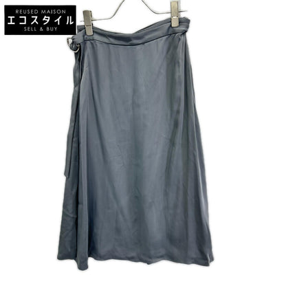 BALENCIAGA バレンシアガ 457586 16年製 グレー サイドベルト ラップスカート スカート