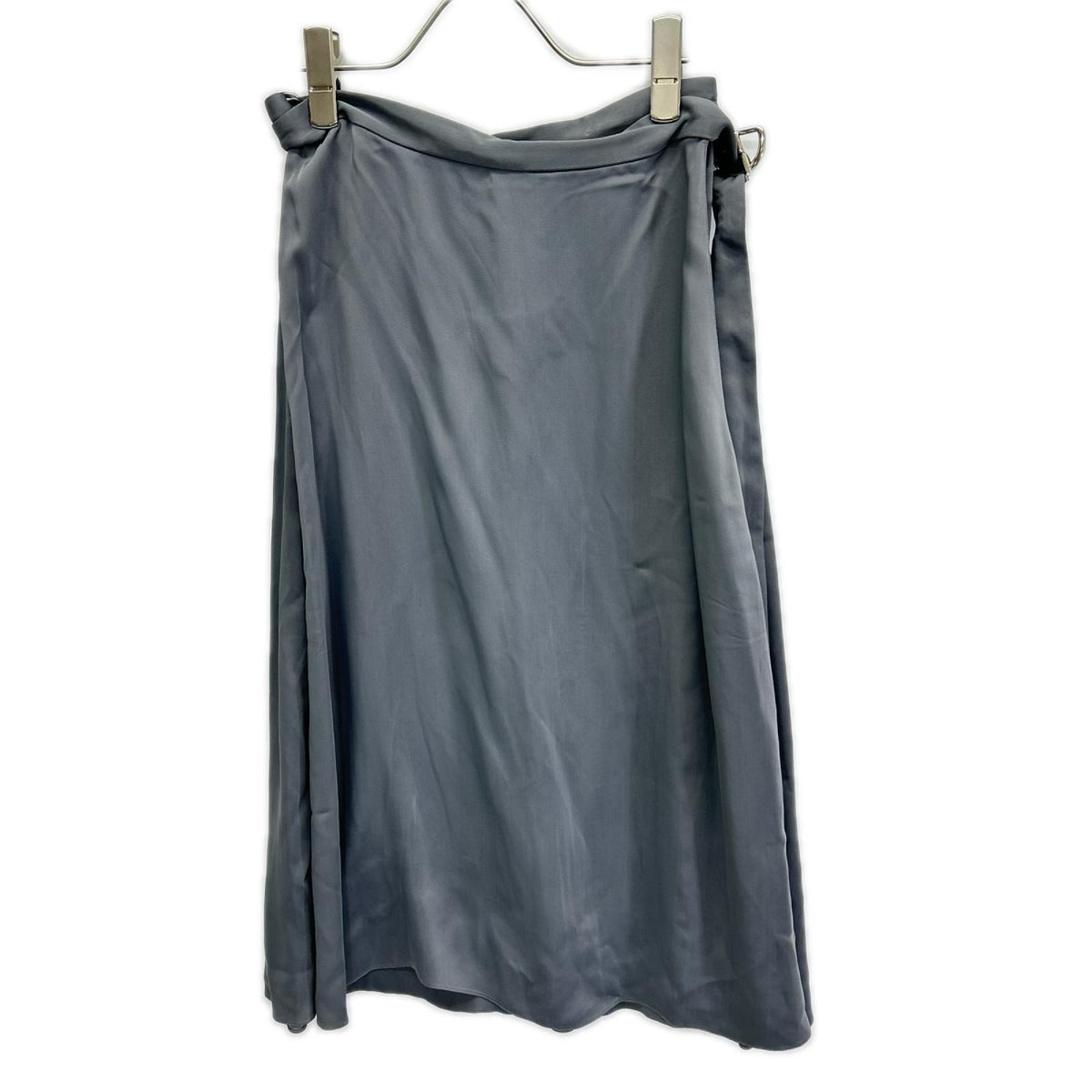 BALENCIAGA バレンシアガ 457586 16年製 グレー サイドベルト ラップスカート スカート