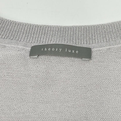 theory luxe セオリーリュクス 25SS グレー Vネック ラメニットトップス トップス