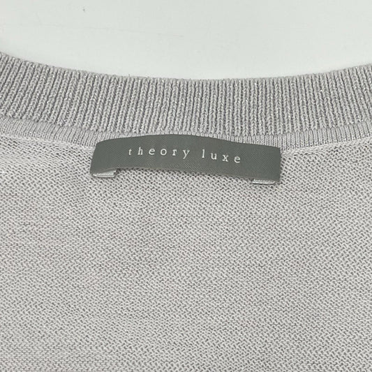 theory luxe セオリーリュクス 25SS グレー Vネック ラメニットトップス トップス