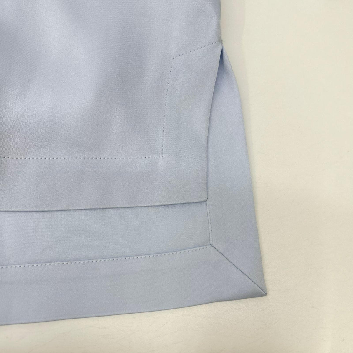 theory luxe セオリーリュクス 25SS ライトブルー HARLOW SATIN SOLEILE ボウタイブラウス トップス